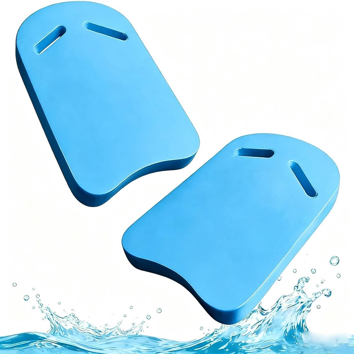 Lightweight Anti-Slip Swimming Kickboard, Foam Buoyancy Training Aid with Hand Holes for Adult & Beginner Pool Learning and Swim Exercise，blue