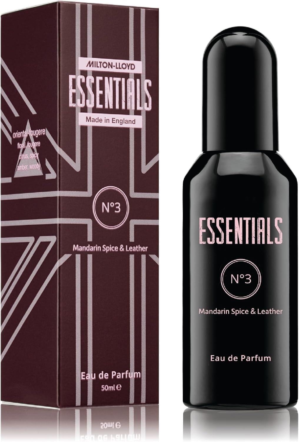ESSENTIALS No 3 Perfume. 50ml Eau de Parfum Men, Luxury Fragrance - Mens Aftershave, Long Lasting Perfumes for Men