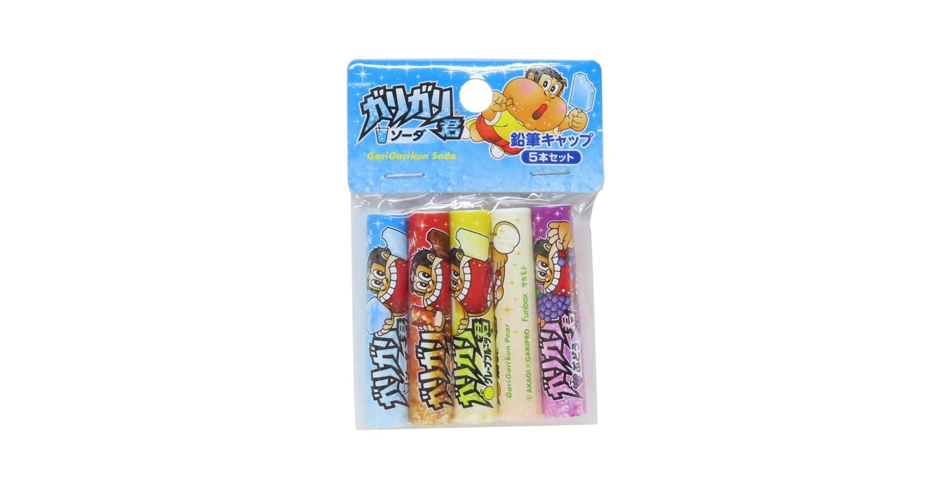 鉛筆キャップ　平成レトロ　22本　お菓子　　ガリガリ君　DARS キャップ Amazon.co.jp: ガリガリ君[鉛筆キャップ]えんぴつカバー5本