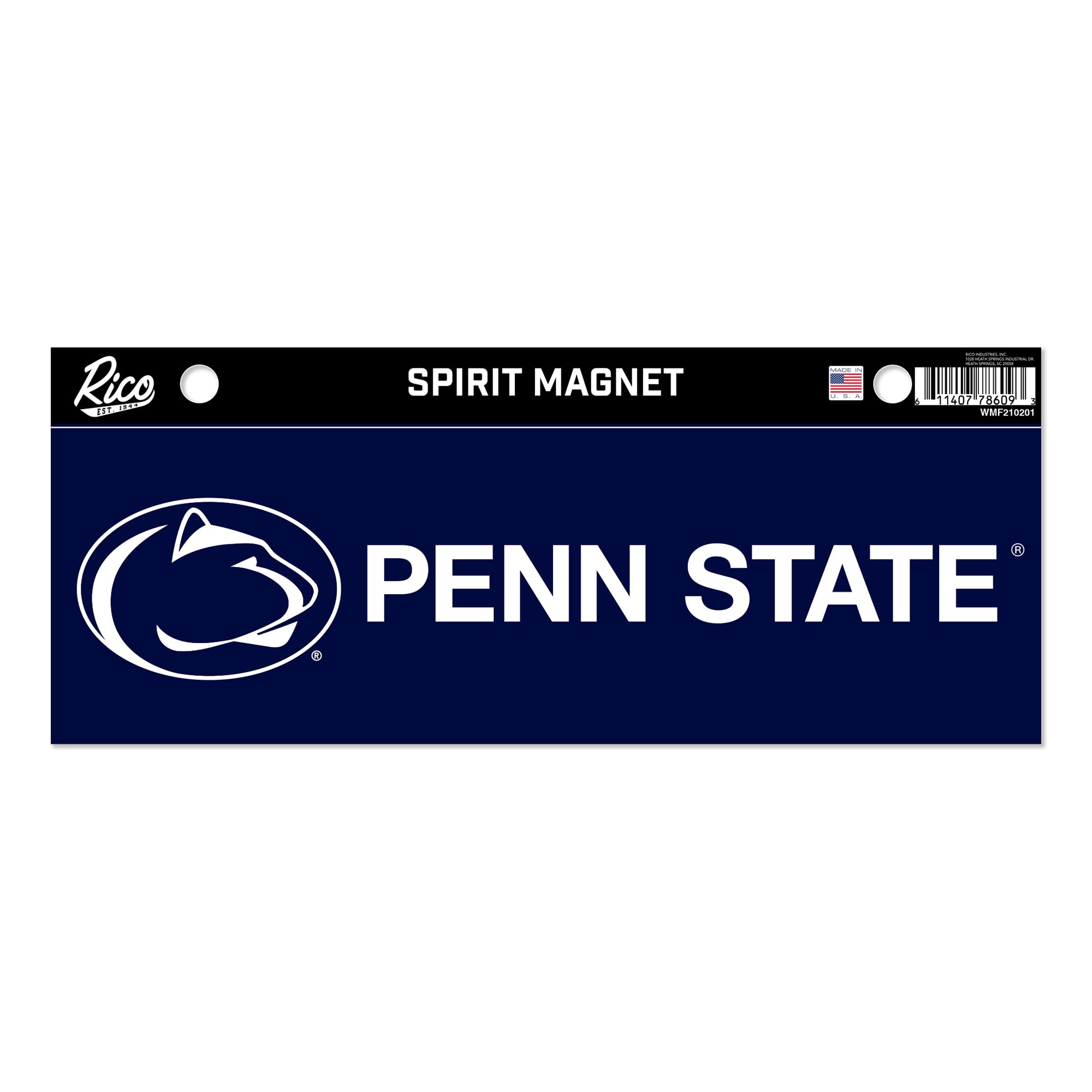 Rico Industries NCAA Penn State Nittany Lions - PSU 4 x 10 Team Spirit Magnet - Car, Home Décor - Refridgerator, Office, Kitchen
