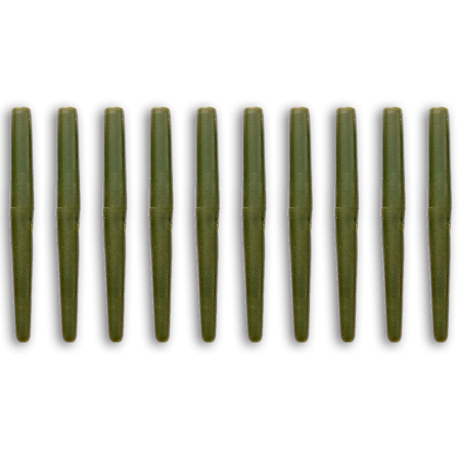 Bank Tackle Anti Tangle Sleeves Small 25mm Rig Making Carp Fishing Tackle Terminal Tackle - 5 Colours Available (Green, x 50 Pack)
