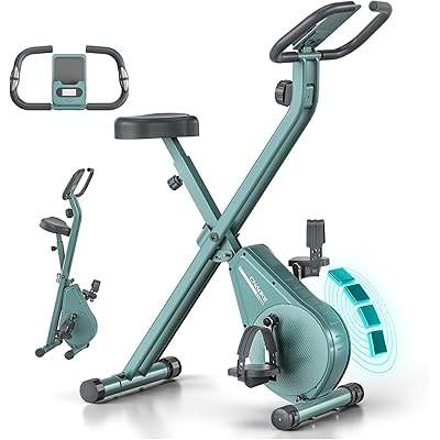 CHAOKE フィットネスバイク エアロバイク トレーニングバイク アップグレード版 室内バイク 静音 折り畳み 16段階負荷 コンパクト収納 タブレットホルダ …