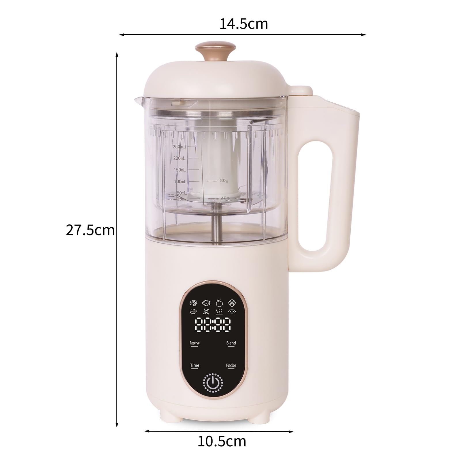Cuisinière multifonction pour bébé, vapeur, mélangeur stérilisé, réchauffeur, 4 en 1 Robot de cuisine multifonction, cuiseur pour bébé, baby Food Maker