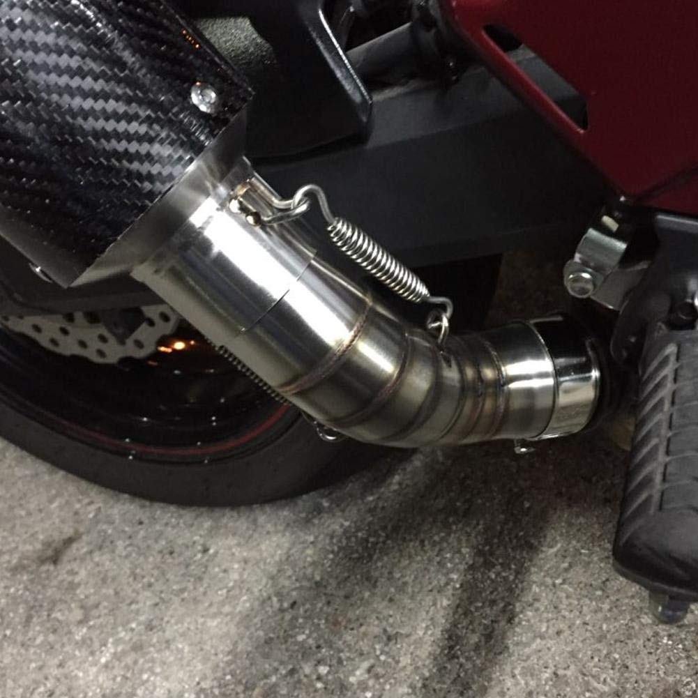 EBTOOLS para z900 tubo medio Adaptador de escape de motocicleta Tubo de enlace medio Tubo de escape de acero Sección media Modificación de motocicleta Ajuste para Z900 2017-2019