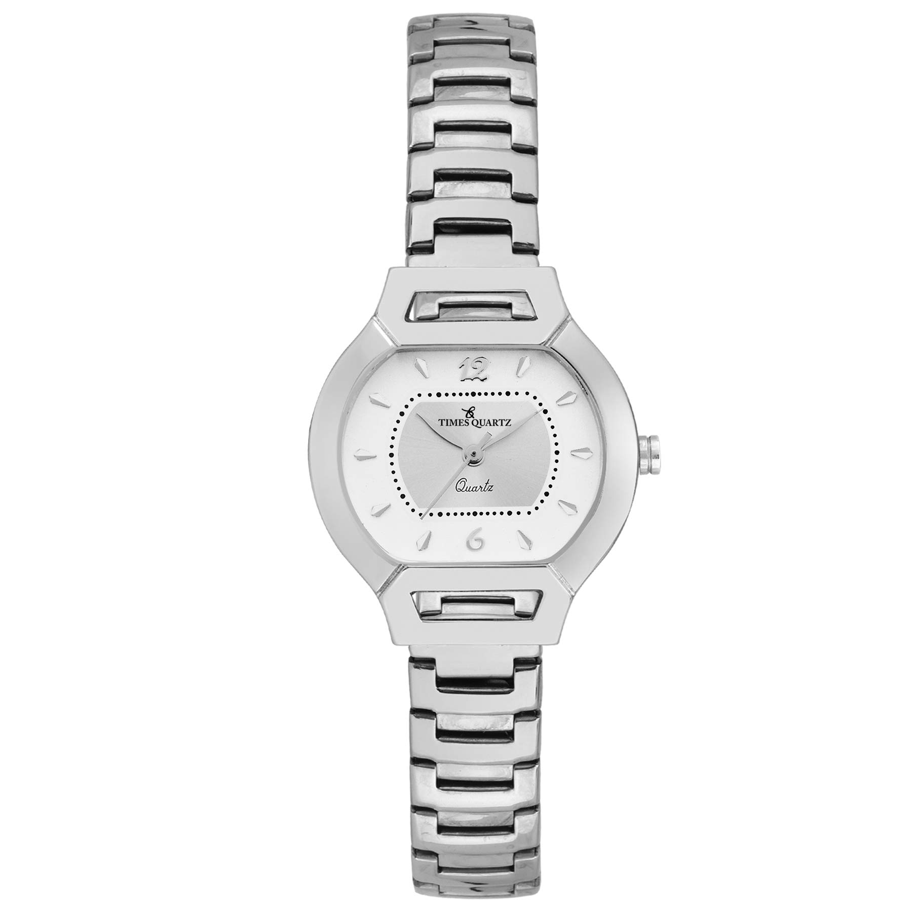 TIMESQUARTZ Stainless Steel Analog Wrist Watches for Girls Women Watches Latest in Fashion Women Ladies Watch Analogue with White Dial & Silver Belt Womens & Girls Watch (B09XXDC6J5) Amazon Price History, Amazon Price Tracker
