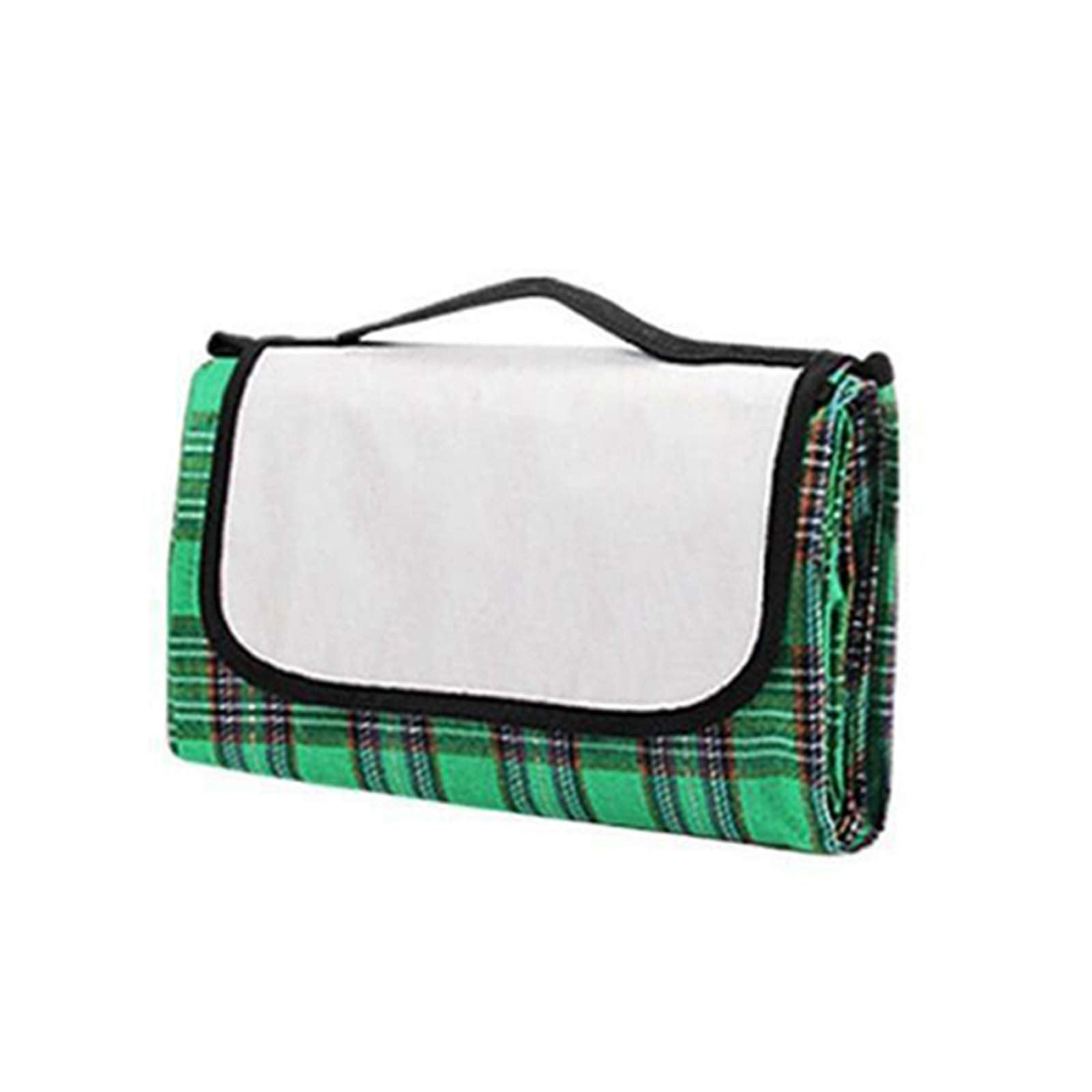 VALINK Picnic Blanket Waterproof Backing ? Plaid Pattern Compact Camping Mat Sandproof Extra Large Foldable Rug with Handle