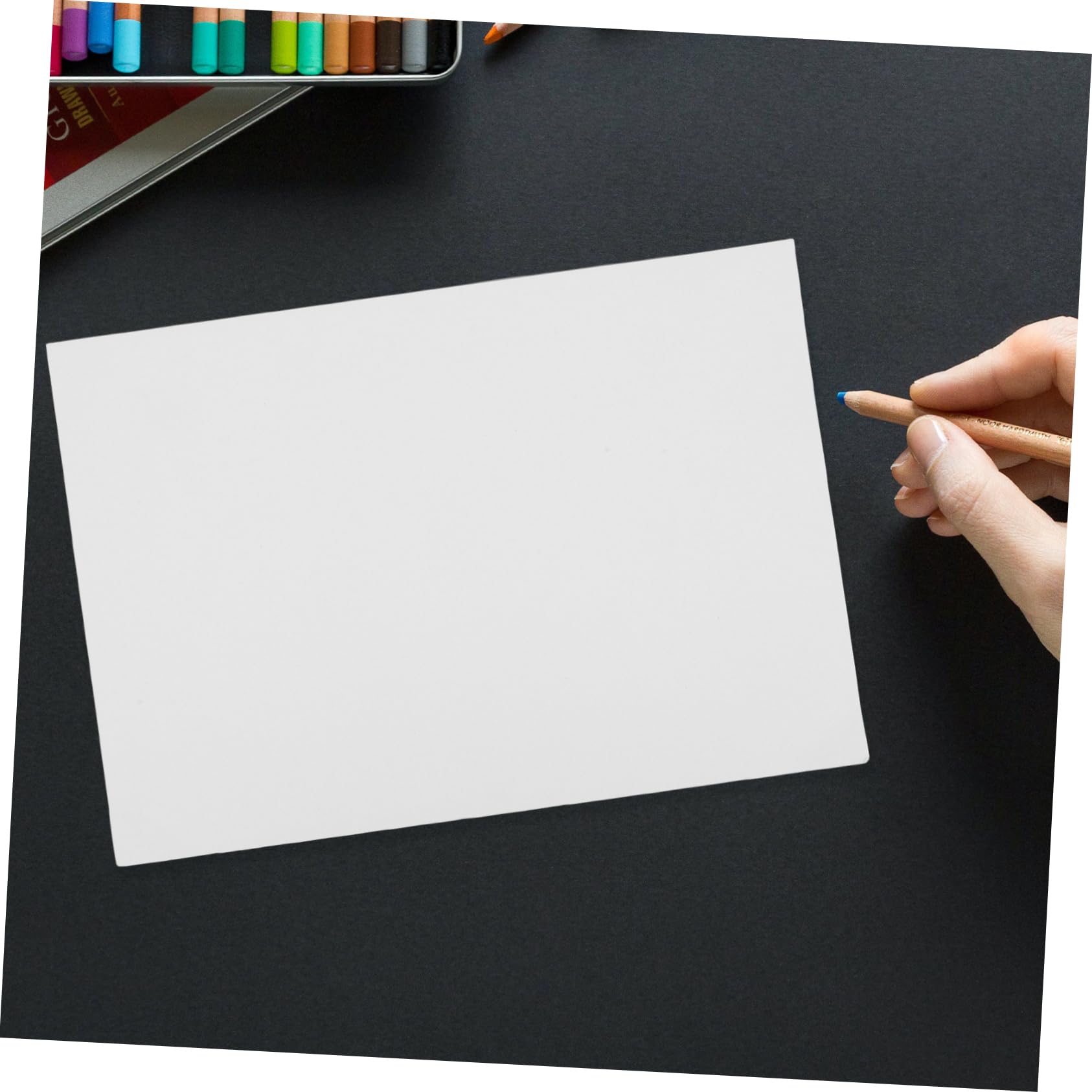 Papel de Dibujo Blanco para Niños y Estudiantes, 100 Hojas, A4