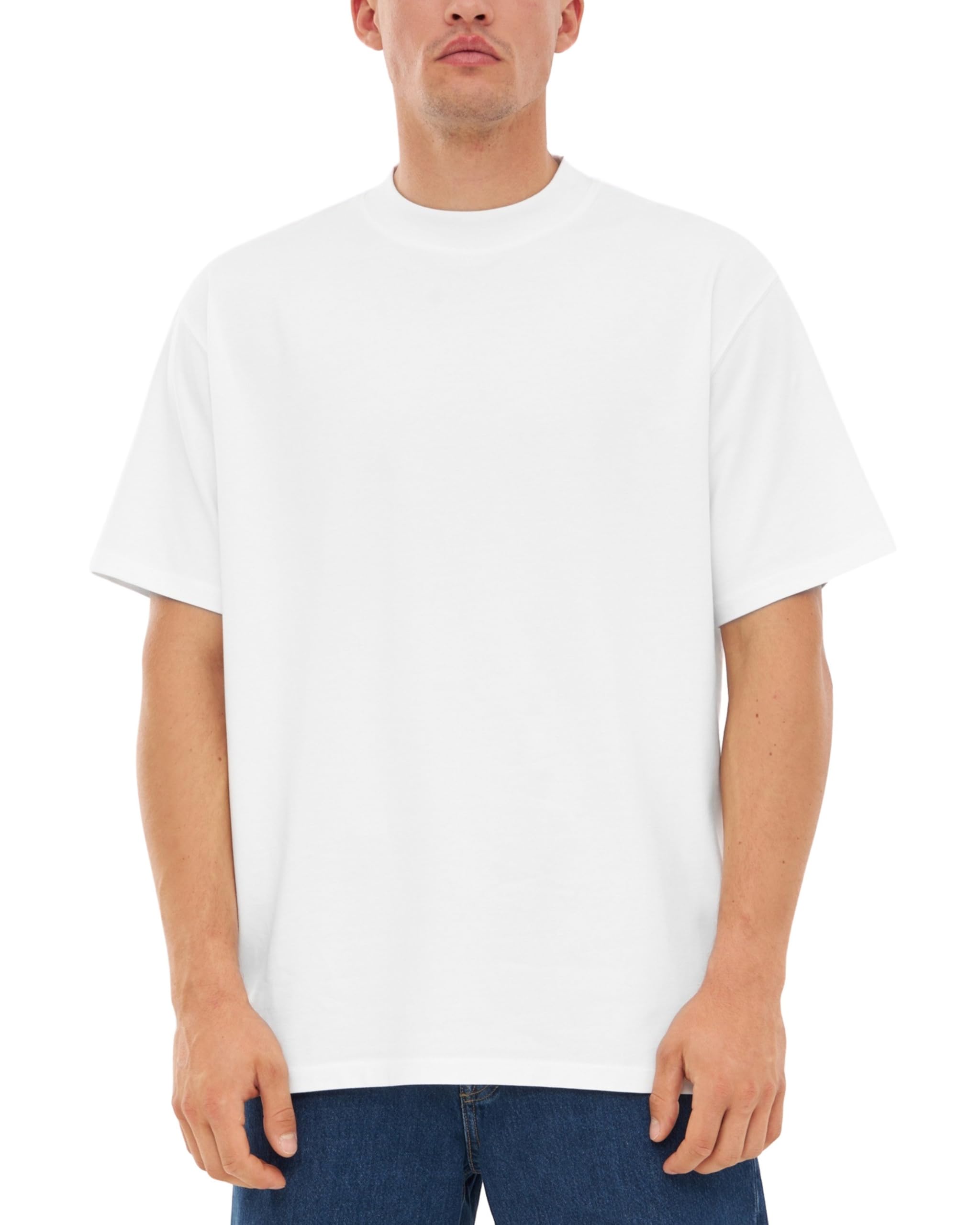 Johnny Urban Oversized Tshirt Herren & Damen - Sammy - Heavy Basic Kurzarm T-Shirt Oversize - Enganliegender Kragen - Unisex - 100% Baumwolle - Einfarbig