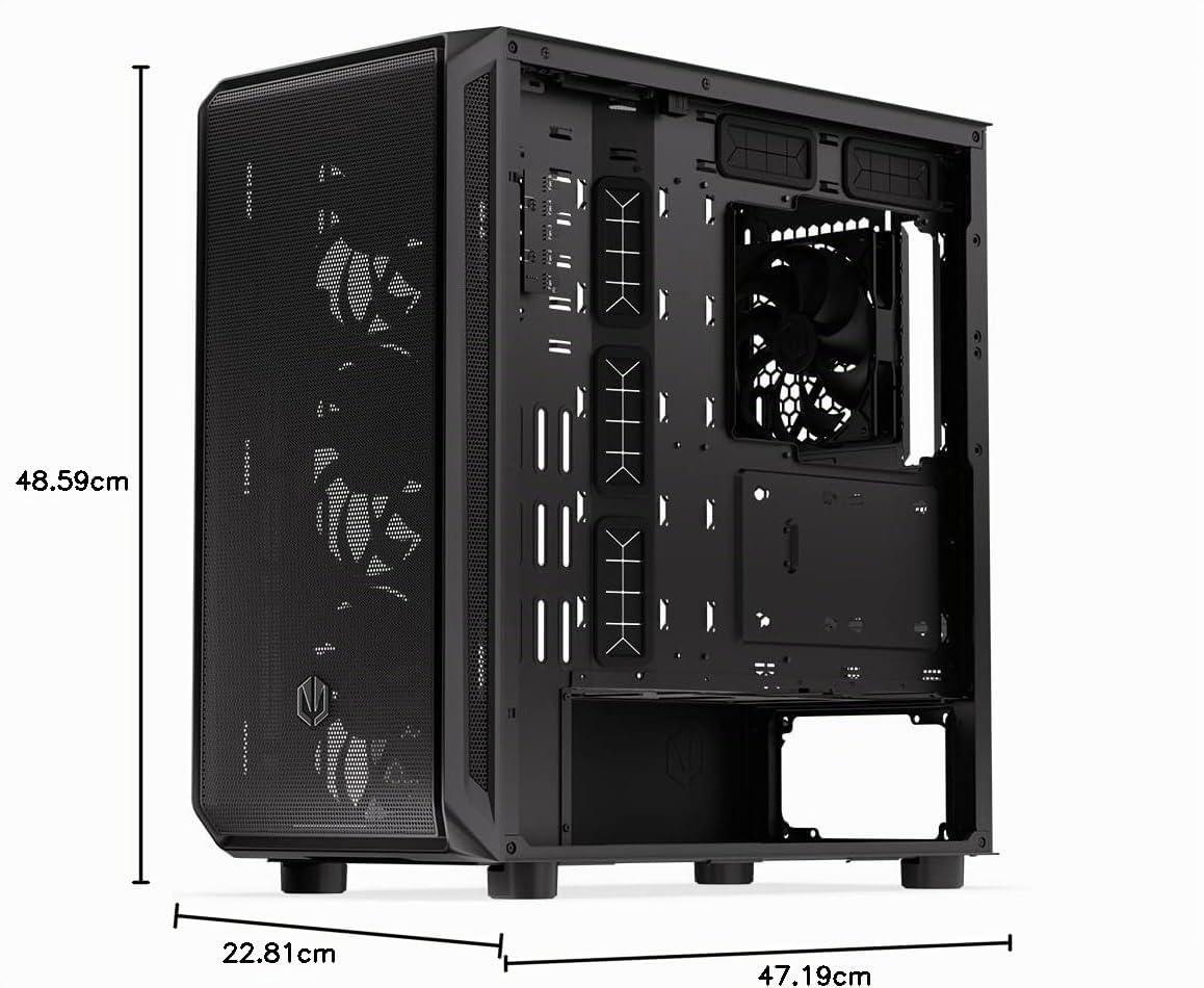 ENDORFY Arx 700 Air, case ATX spazioso, 5x ventole da 140 mm incluse, elevata compatibilità con molti componenti | EY2A012