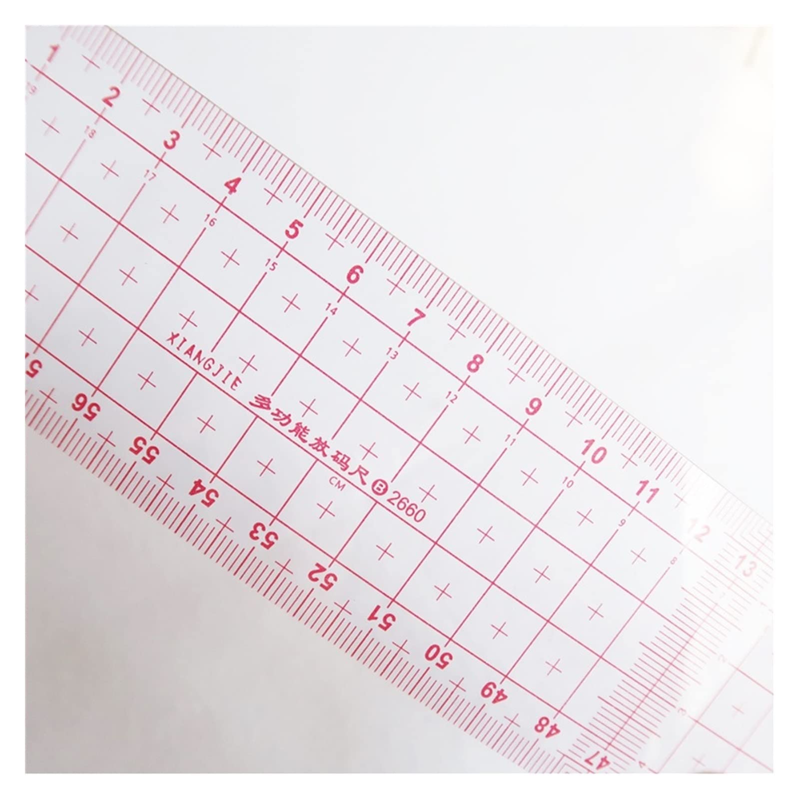 Lineal, 54 cm Schneider-Multifunktions-Graduierungslineal, doppelseitiges metrisches gerades Lineal, Näh- und Bastelwerkzeug