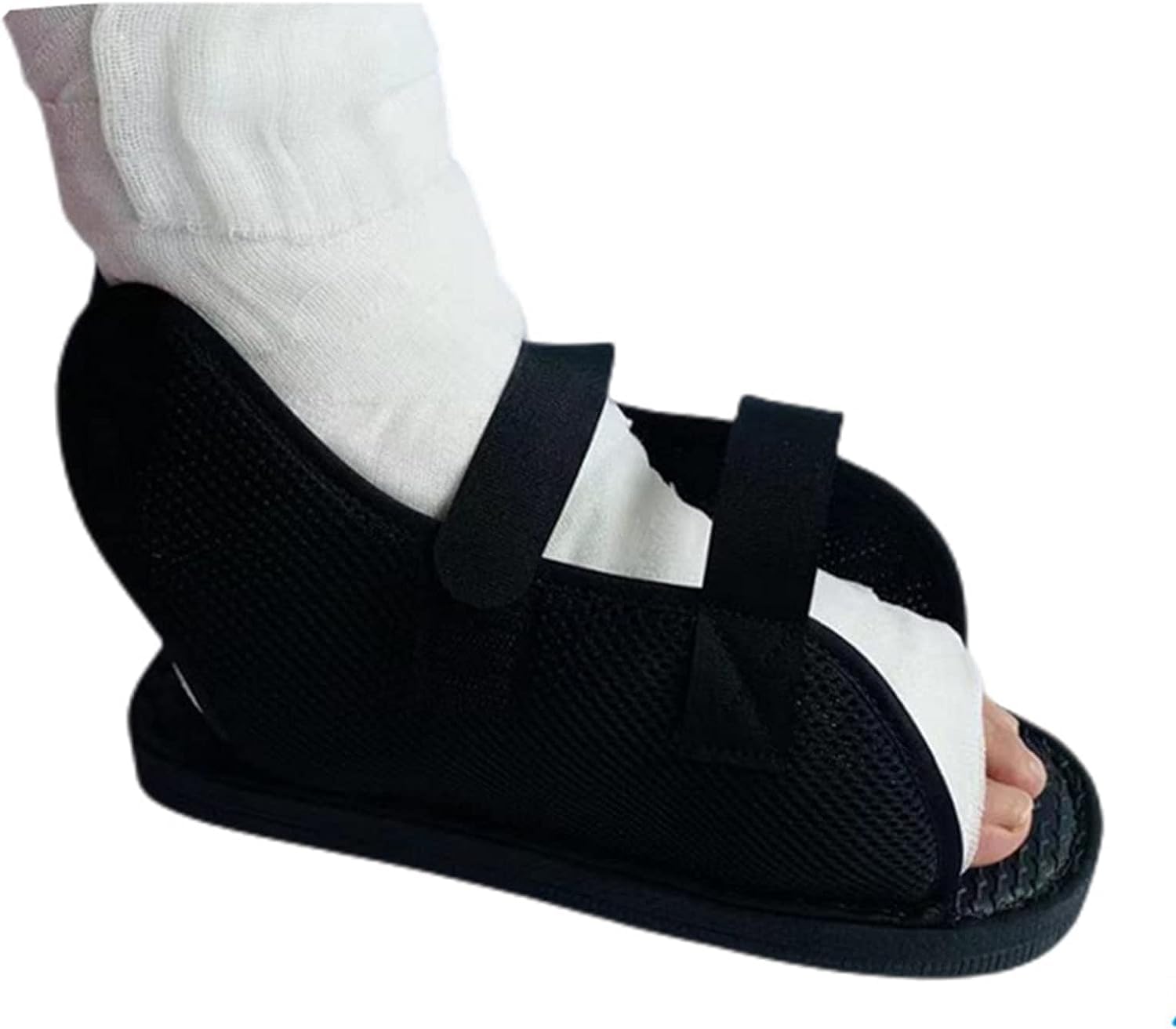 DKULMN Zapato médico con Velcro, Zapato de recuperación para postoperatorio, se Adapta Tanto al pie Izquierdo como al Derecho.,25CM