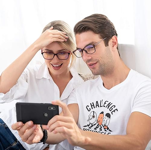 Miniatura 2 de K KENZHOU Lentes de luz azul para mujeres y hombres, lentes de bloqueo de luz azul para teléfonos de juegos de computadora, antifatiga ocular