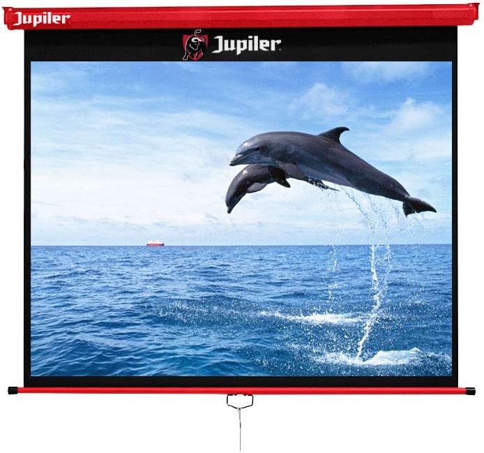 Allcam Red 92" Projector Screen 16:9 Widescreen Matte White Manual