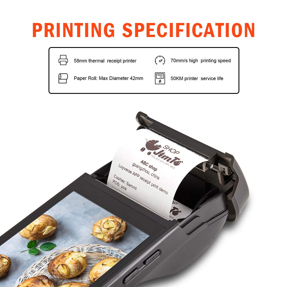 Android POS Terminal Receipt Printer MUNBYN, 5.5 inch Touch Screen