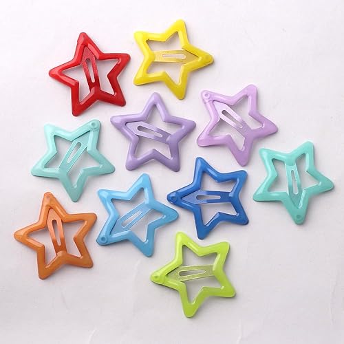 Miniatura 2 de Pinzas de pelo coloridas y luminosas para niñas, pinzas pequeñas para el cabello para niños, pinzas de estrellas que brillan en la oscuridad, pinzas