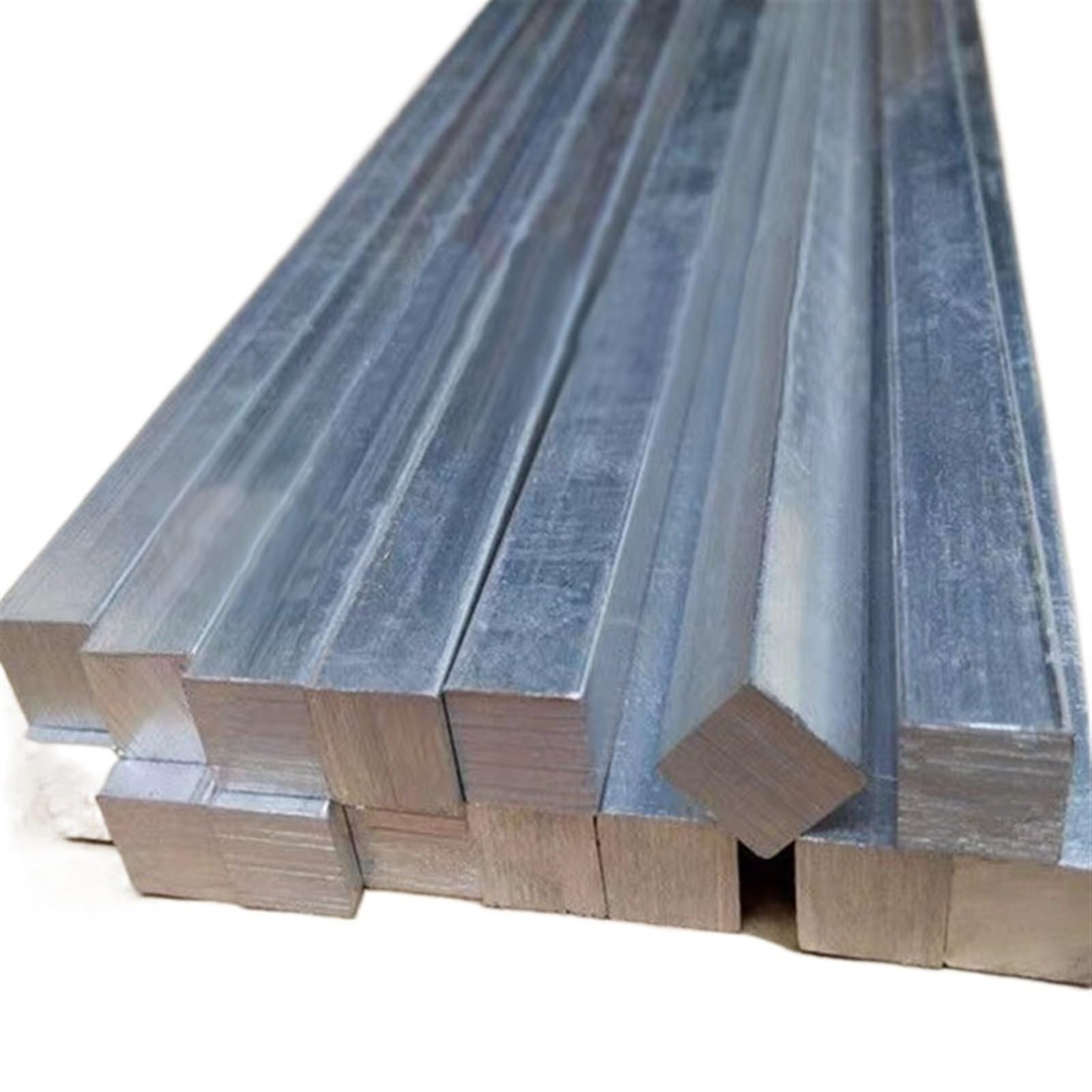 panele ścienne Aluminiowa kwadratowa płyta płaska, obróbka bloków CNC, metalowa płyta blokowa 6061 T6, 5mm x 5mm x 500mm, 10mm x 10mm x 500mm blacha karbowana ( Size : 50x50x100
