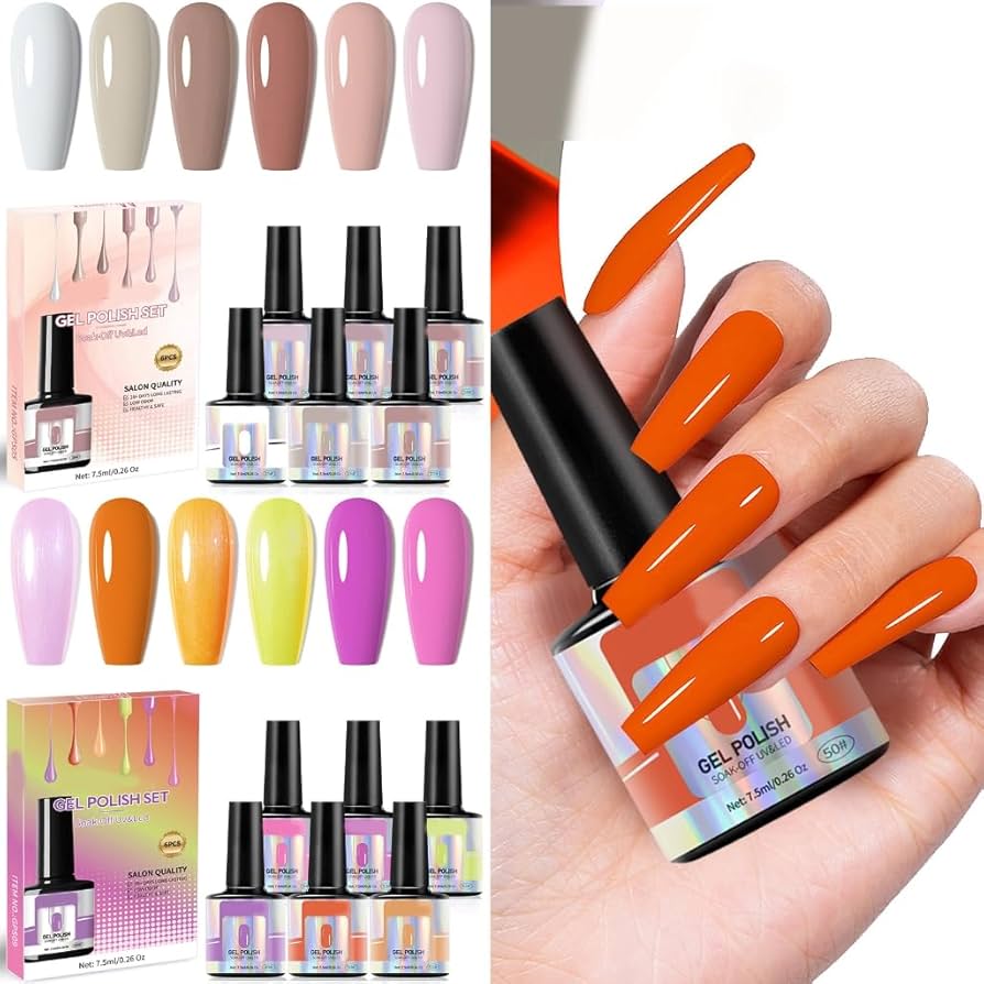 Amazon.com: JSGHGDF Versatile 6 Nail Gel Shades Eye Catching