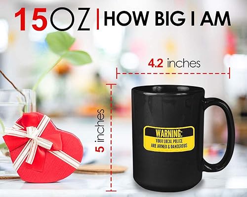 Miniatura 6 de Bubble Hugs Taza de café política con texto en inglés "Your Police Are Armed", Police Cops Democrático, Policía Democrática, Capitalismo