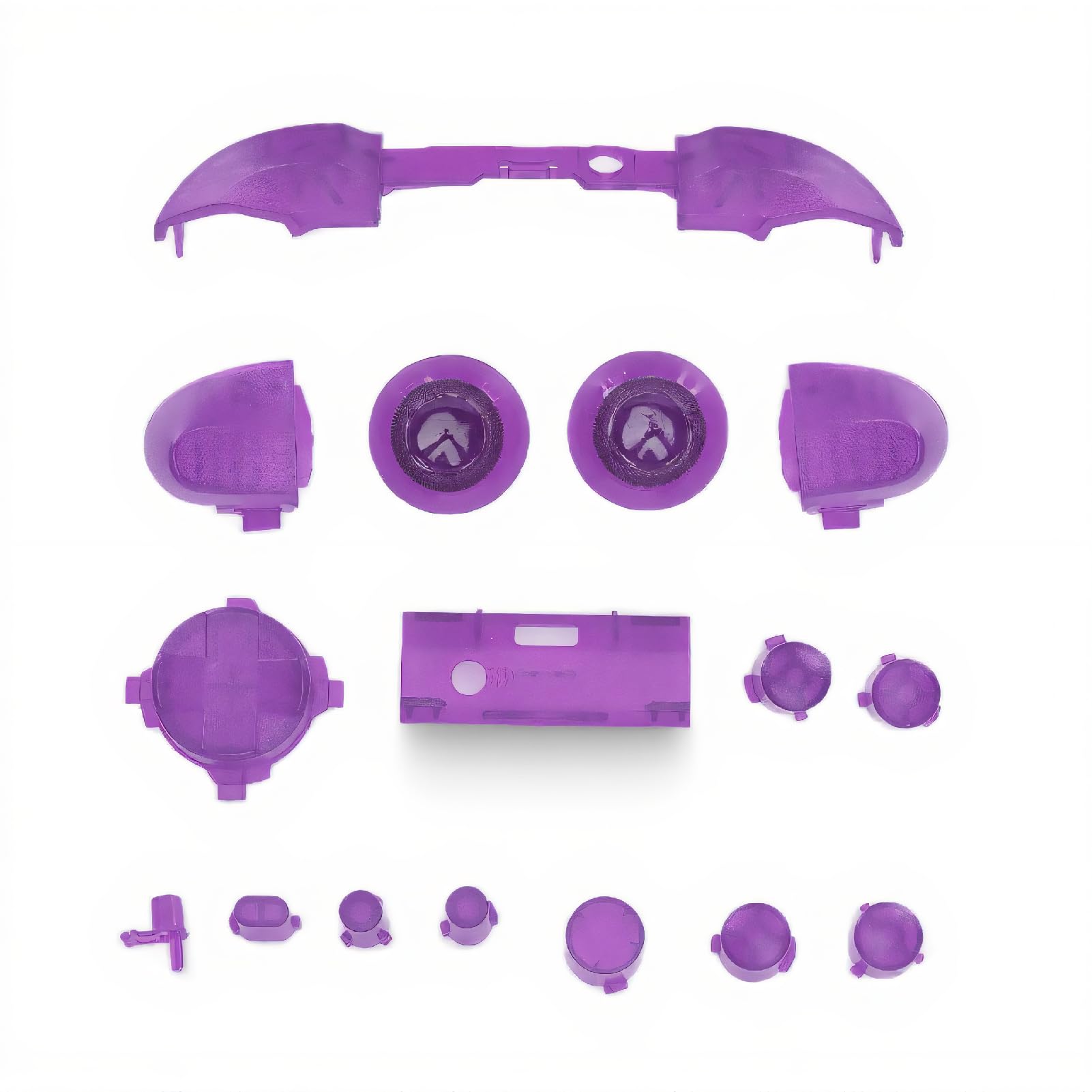 YYOYY Replacement Full Set Button Bumper Trigger Buttons Compatible with Xbox Series X Xbox Series S Controller, Controller LB RB LT RT Trigger Bumper Buttons Repair Kit, Gamepad(Transparent Purple)-picture-16