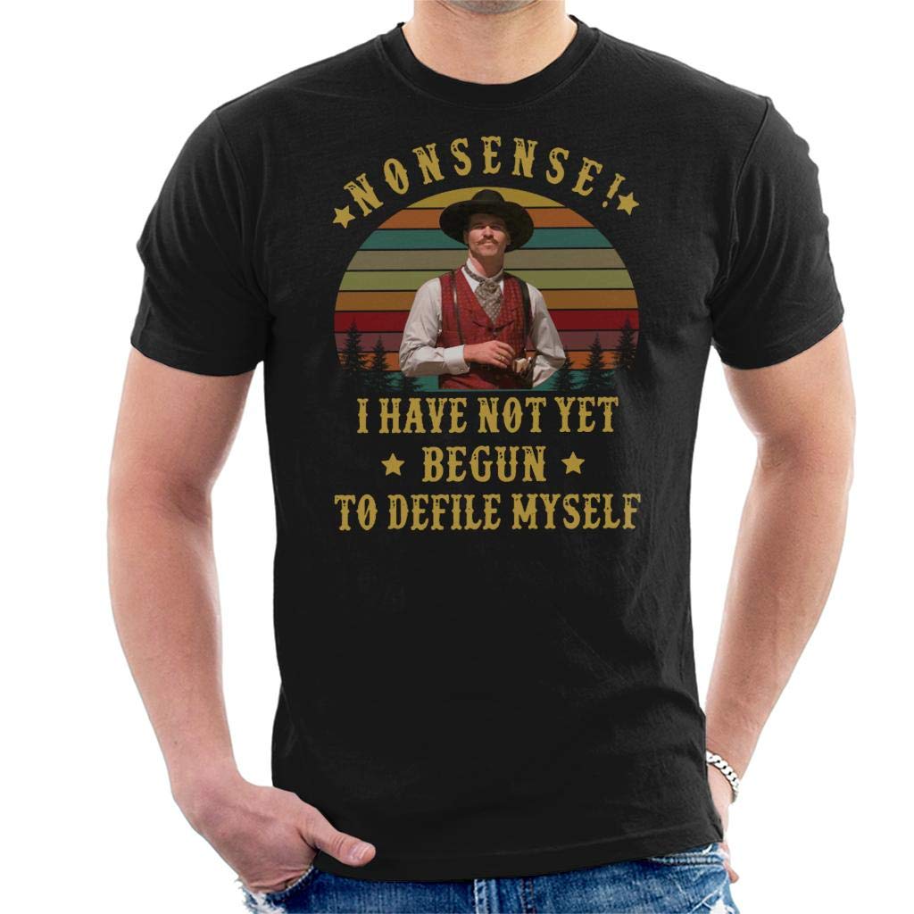 Tombstone I Have Not Yet Begun to Defile Myself Men's T-Shirt Black