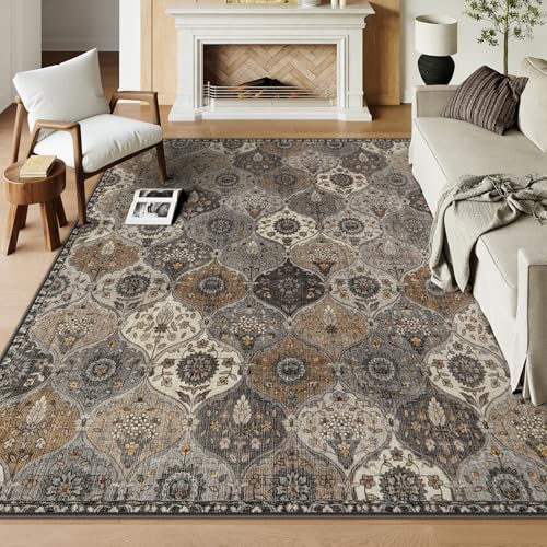 Lahome Moroccan Trellis 9x12 Rug for Living Room, Soft 9x12