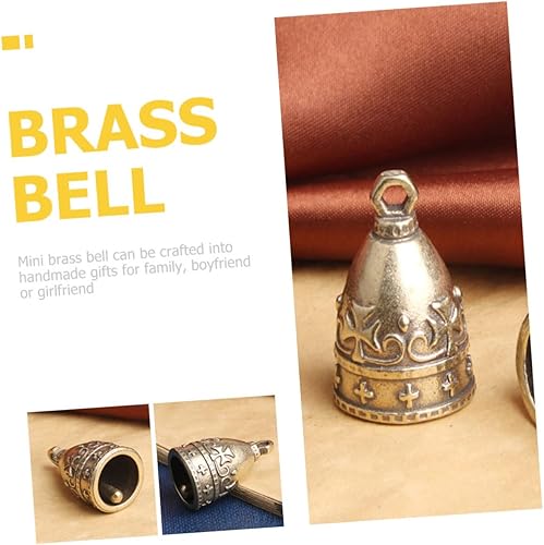 Miniatura 5 de 3 campanas de viento de latón, campanas vintage, campanas artesanales, estatua de campanas de viento, cascabeles de viento, encantos de figurita de