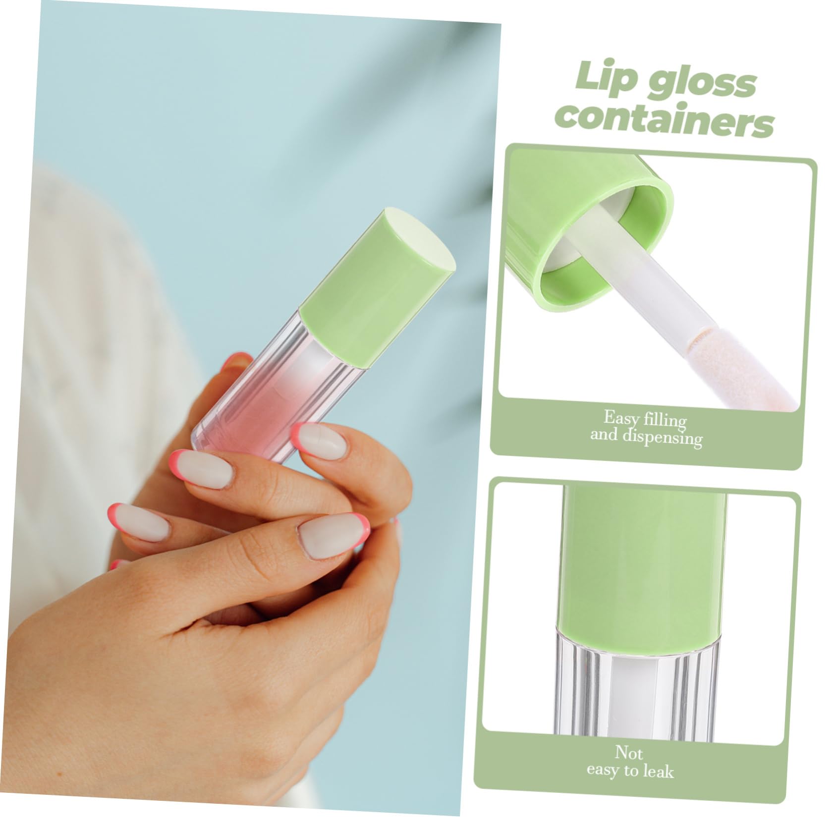 Abs Tubi per Lucidalabbra 6ml Ricaricabili, 14 Pezzi