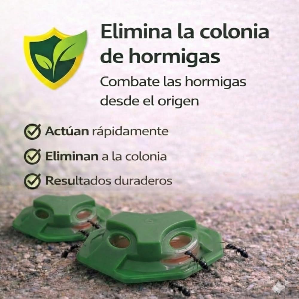 Remi Hogar Defens Gel Hormigas | Pack 4 Trampas Insecticida Hormigas | Cebo Insecticida Listo para Usar | Elimina Hormigas y el Hormiguero | Uso Interior y Exterior | Alta eficacia | Listo para Usar