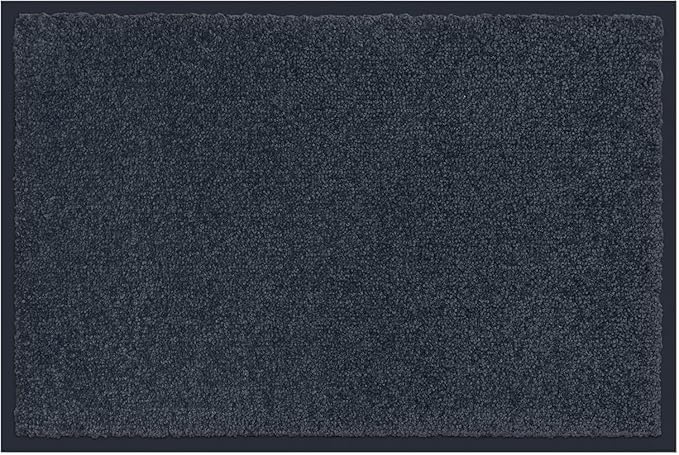 Carpet Diem Fußmatte einfach sauber I Schmutzfangmatte Eingangsbereich - Fussmatte Innen & Außen rutschfeste Türmatte Schmutzfang Teppich für Haustür I Fußabtreter in Anthrazit 40x60 cm