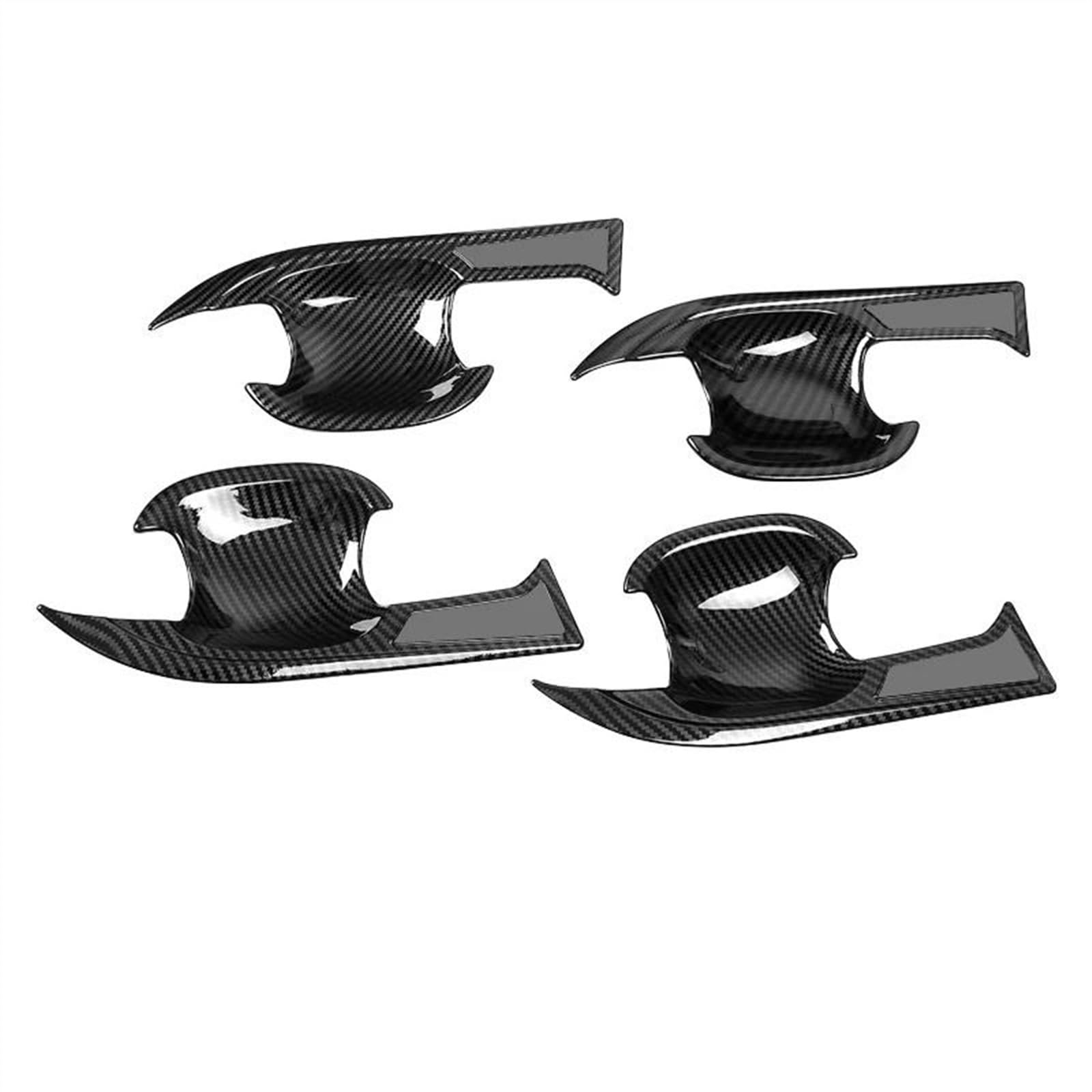 SLIMES Hybrid Car Door Handle Bowl Cover for Toyota RAV4 2019 202-2023 RAV 4 XA50 Protection Decoration Accessories Protection(Carbon T2)