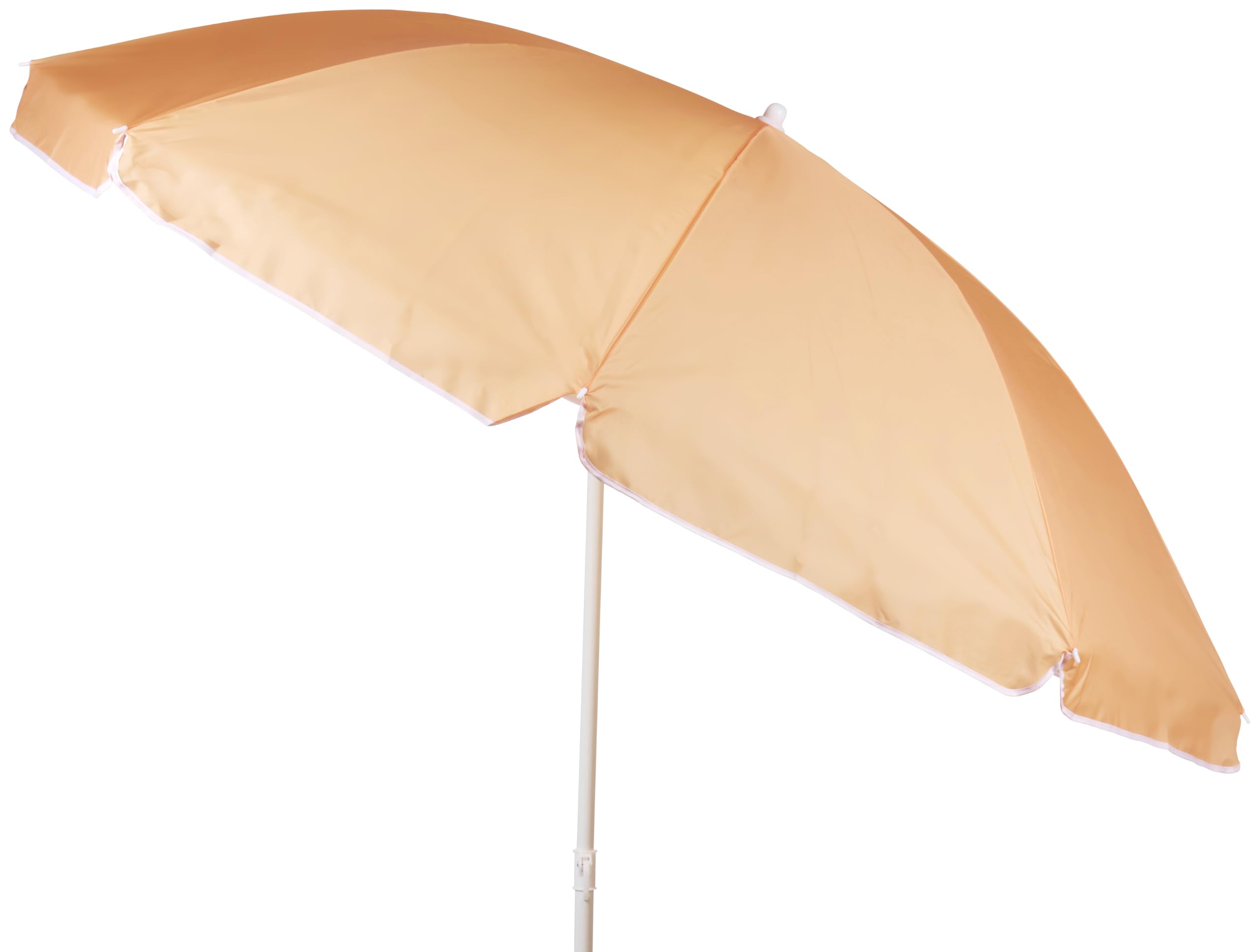 Muddy Hands 2m Garden & Beach Parasol Umbrella, UV Sun Protection, Durable 8-Rib Canopy, Adjustable Height, Easy Assemble Outdoor Sun Shade for Garden, Patio, Beach & Camping, Blue
