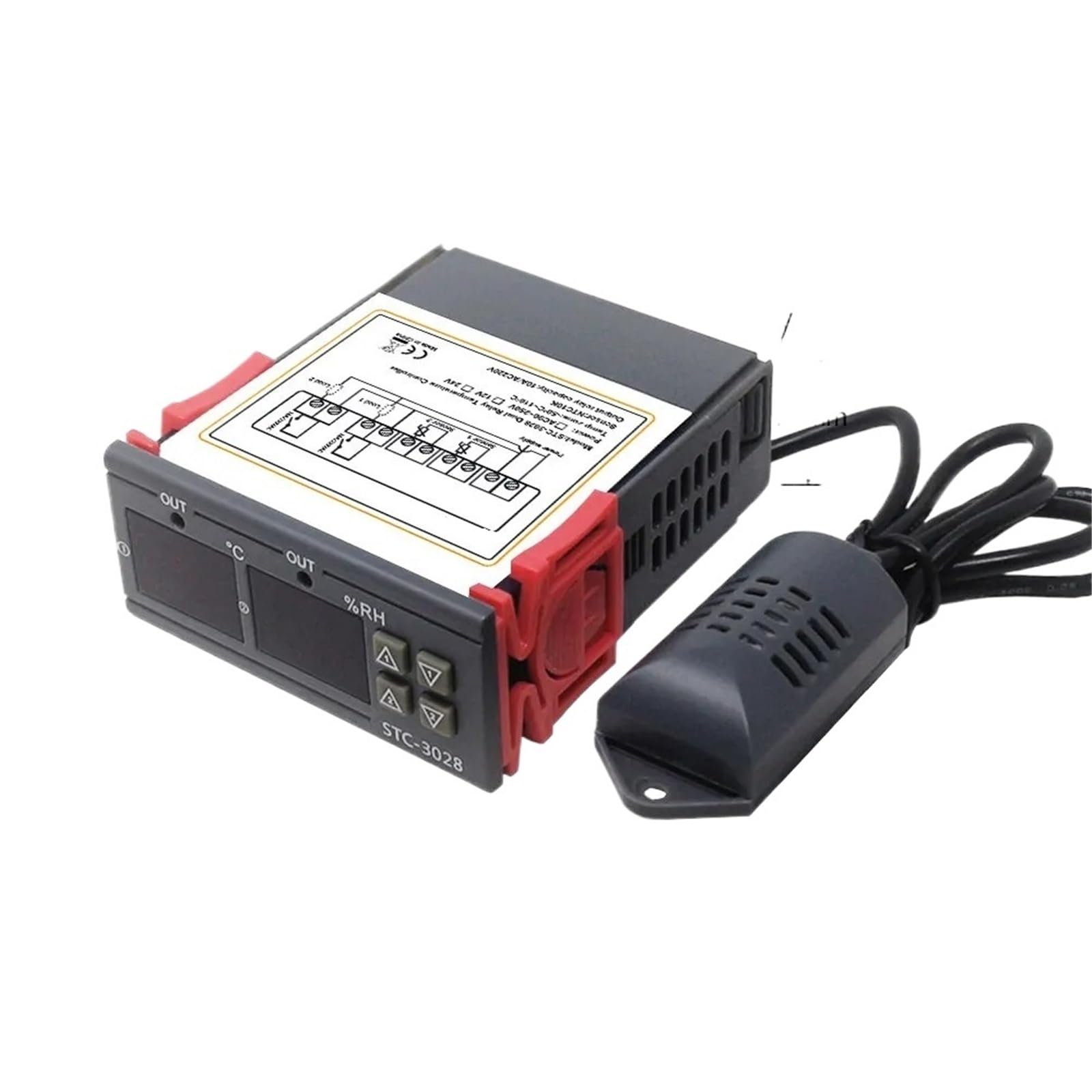 Termostato digital, higrostato, control de temperatura y humedad 3028, CA 110 V, CC 220 V, 12 V, higrómetro, controlador de incubadora.