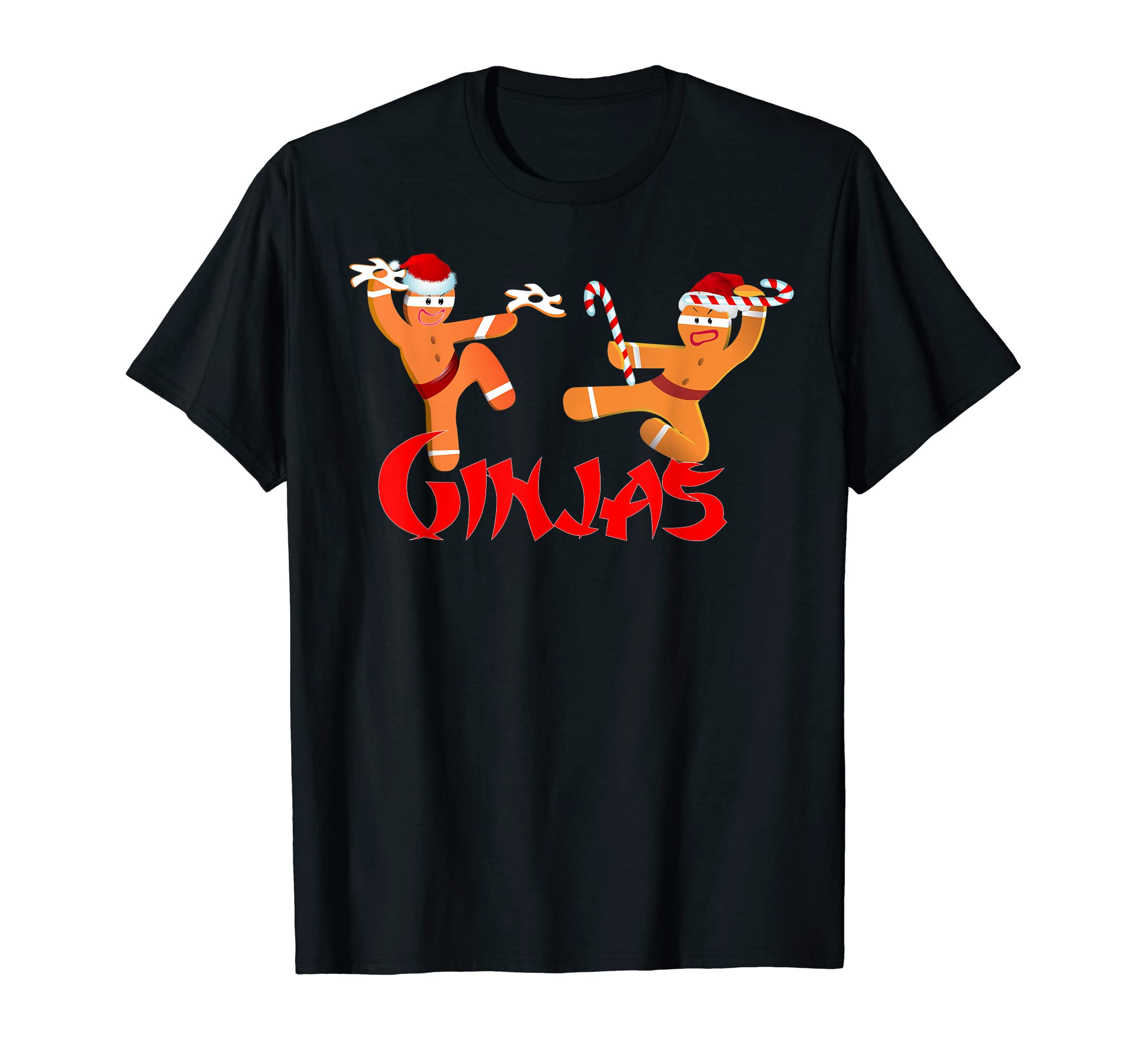 Gingerbread Ninja Shirt-Funny Ginjas Cookie Christmas Tee T-Shirt