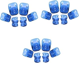 CLISPEED Conjunto De 3 Peças 6 Peças De Protetores De Pulso Para Patinação Joelheira Para Meninos Ternos Esportivos Equipamento De Segurança Para Crianças Cotoveleiras Protetores De Pulso