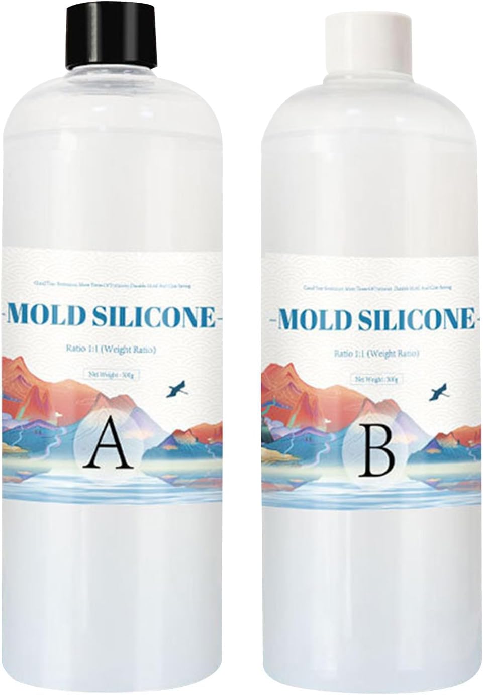 Liquid Silicone for Mould Making - Handmade Soap Mould Making Kit | Mould Making Silicone for Casting Resin Moulds Silicone Candle Moulds 1:1 Mixing Ratio to Make Favourite Shape and Time and