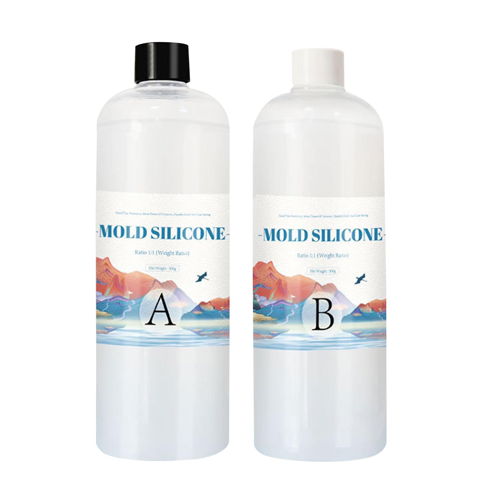 Liquid Silicone for Mould Making - Handmade Soap Mould Making Kit | Mould Making Silicone for Casting Resin Moulds Silicone Candle Moulds 1:1 Mixing Ratio to Make Favourite Shape and Time and