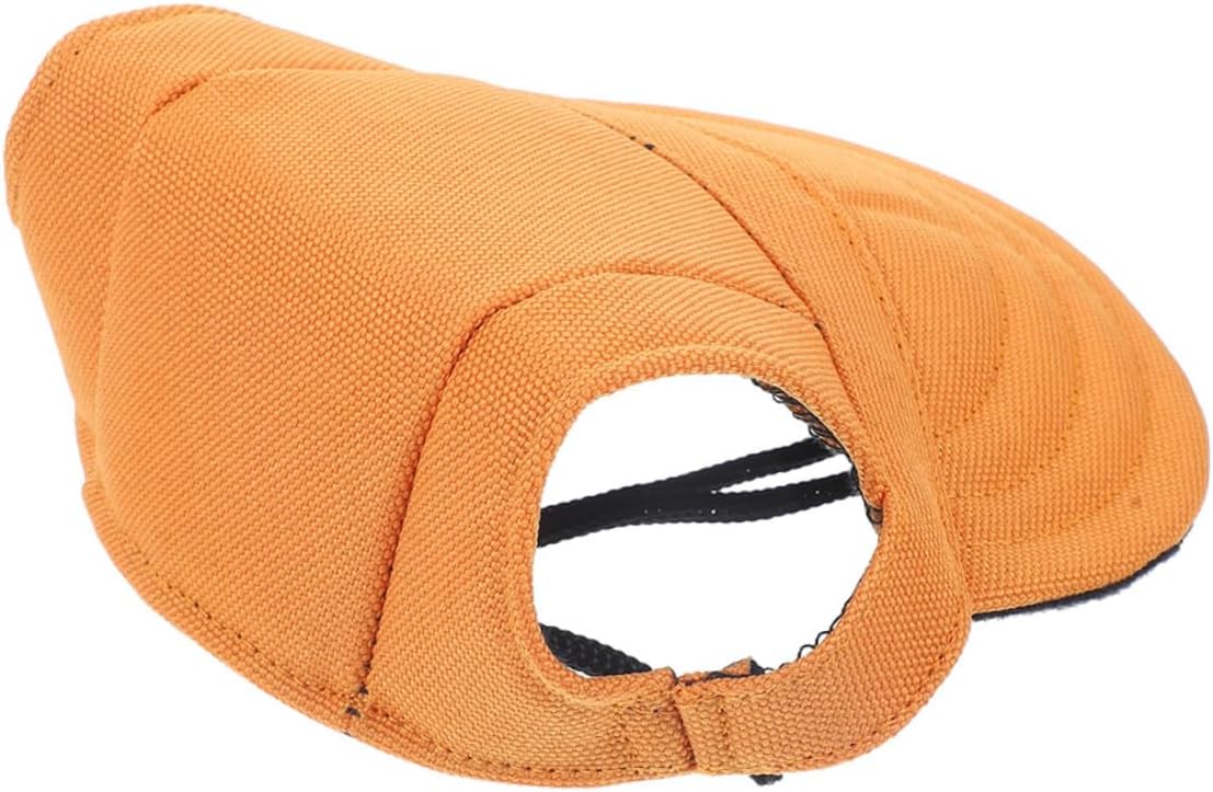 FRCOLOR Pet Baseball Hat Sun Protection Hat with Ear Holes Adjustable Canvas XL for Medium Large Dogs