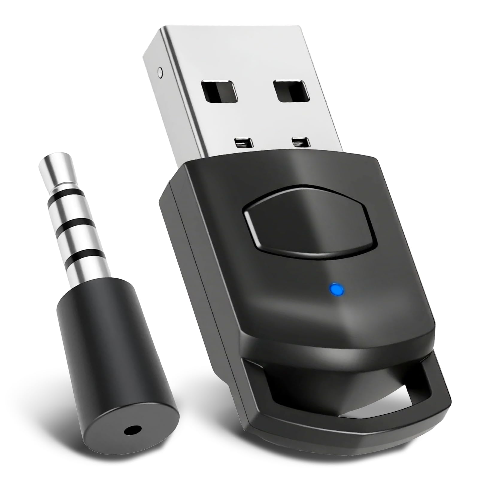 Adaptateur Audio USB Bluetooth 5.0 pour PS5/PS4/PC, Dongle Bluetooth à Faible Latence