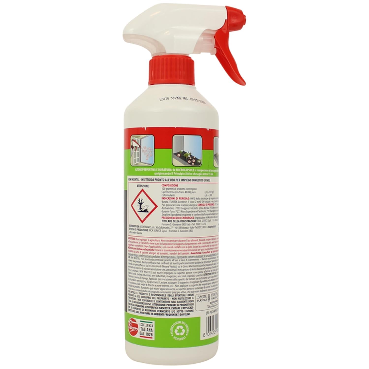 Gallik Zig Zag Insetticida Microincapsulato per Cimici – 6 Confezioni da 500 ml (Totale 3 L) | Azione Rapida e Residuale | Lento Rilascio | Trattamento Professionale per Cimici e Insetti Striscianti