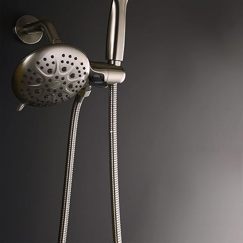 Miniatura 4 de DoBrass Manguera de ducha flexible, 59 pulgadas, acero inoxidable, níquel cepillado