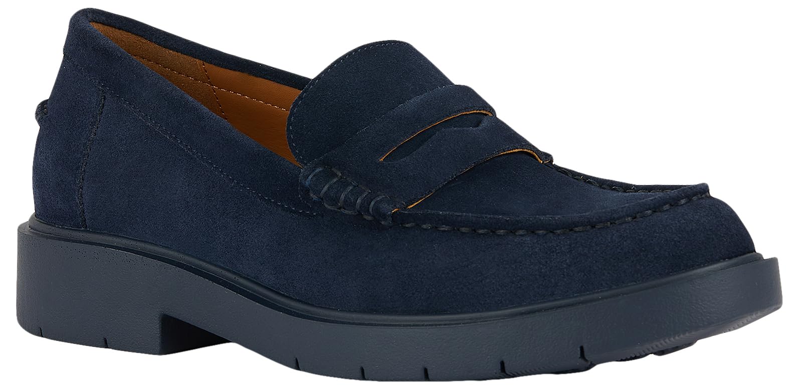 Geox Women D Spherica Ec1 A Loafer, Navy, 8 UK