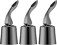 Vista 9 de Tapones de vino para botellas de vino con tapón de botella de vino al vacío de acero inoxidable con corchos de vino reutilizables de silicona, a