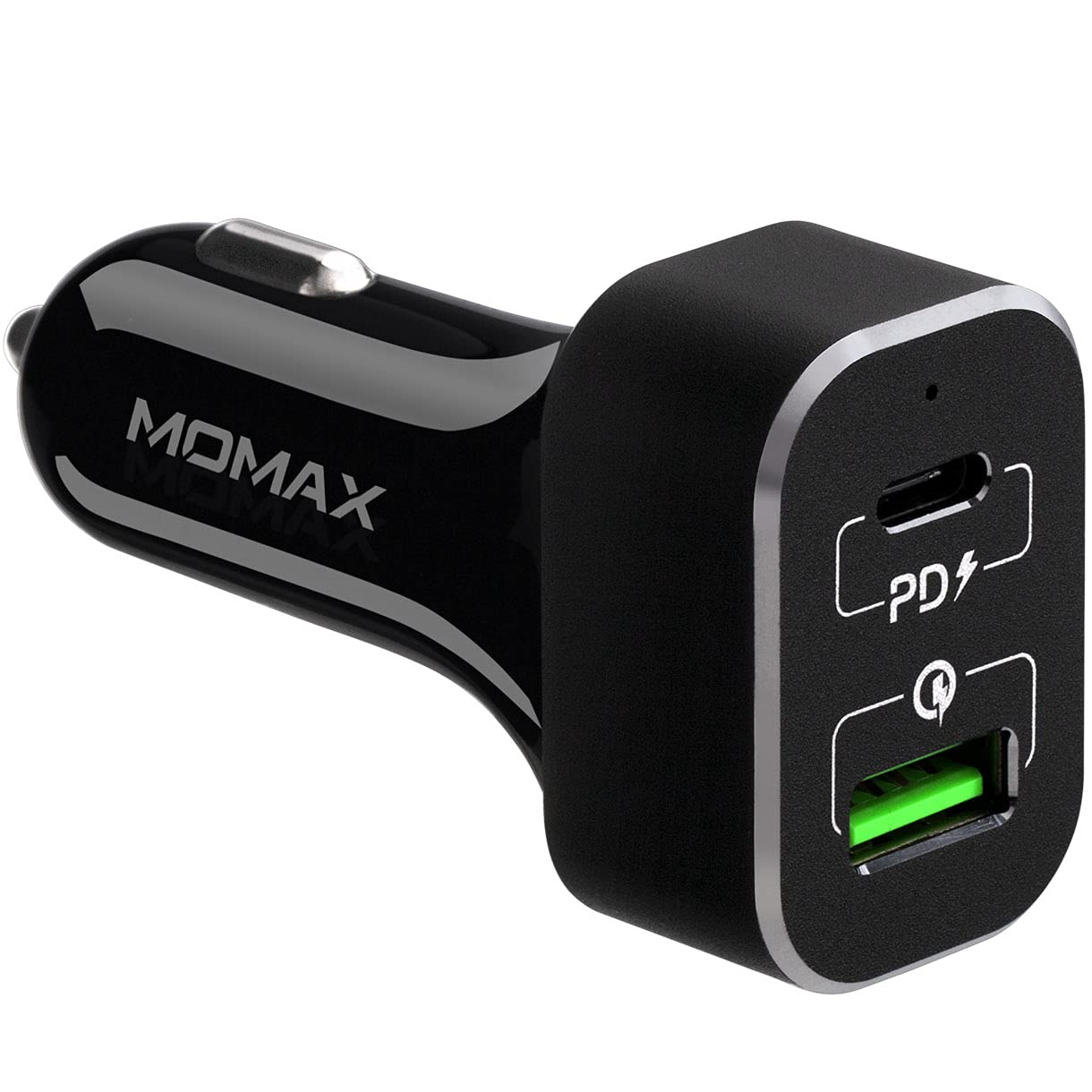 Buy MOMAX UC11 Fast Car Charger [63W] DualPort QC 3.0 with USBC PD
