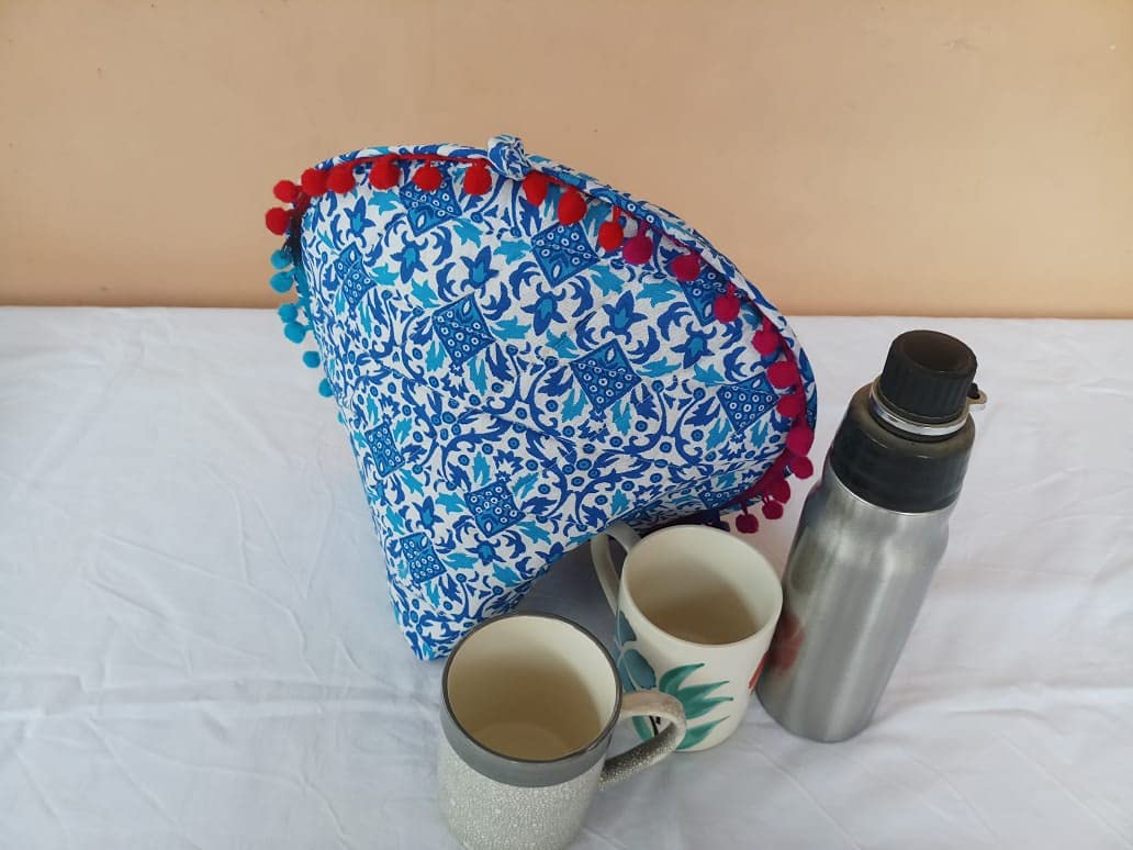 Mandala Tea Cozy - Handmade Cotton Tea Kettle Cover -16