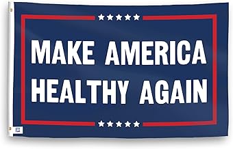 Make America Healthy Again (MAHA) Political Flag - 3x5 ft High-Durability Polyester Fade-Resistant, Weatherproof Outdoor/Indoor Banner