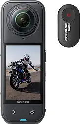 Insta360 X5 BMW Motorrad Edition – Câmera de ação 8K 360 à prova d'água, com pouca luz, efeito de bastão de selfie invisível, lente robusta e substituível, bateria de 3 horas, protetor de vento