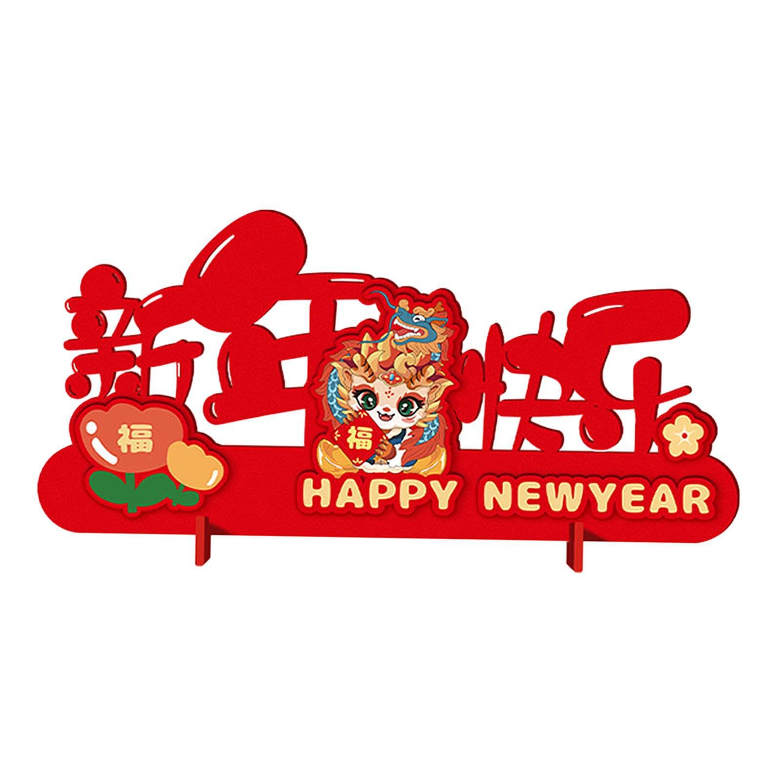 PIXZCSA New Year Adornment Chinese New Year Decoration Ornaments Porch 2024 Of Dragon Home Decor Tabletop Ornament Is Not Only Choice For Years Decoration But