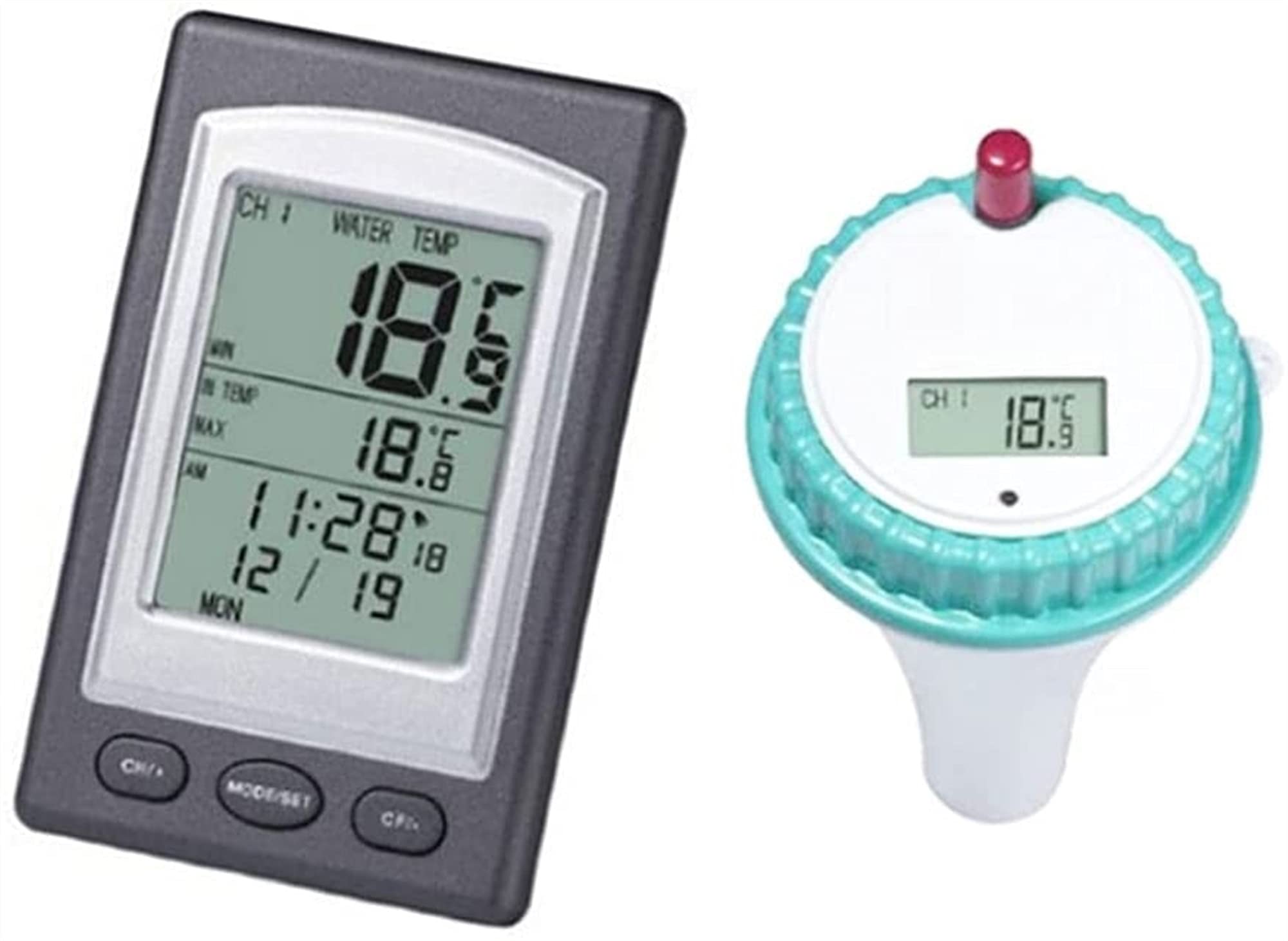 Termometr bezprzewodowy zdalny cyfrowy wskaźnik temperatury wody z wyświetlaczem LCD