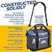Blue Insulated Cooler Bag – 6L Collapsible Thermal Lunch Bag with Bottle Opener, 16 Can Capacity – Perfect for Camping, Picnics and Travel - Handles and Removable Shoulder Strap - by Outrav