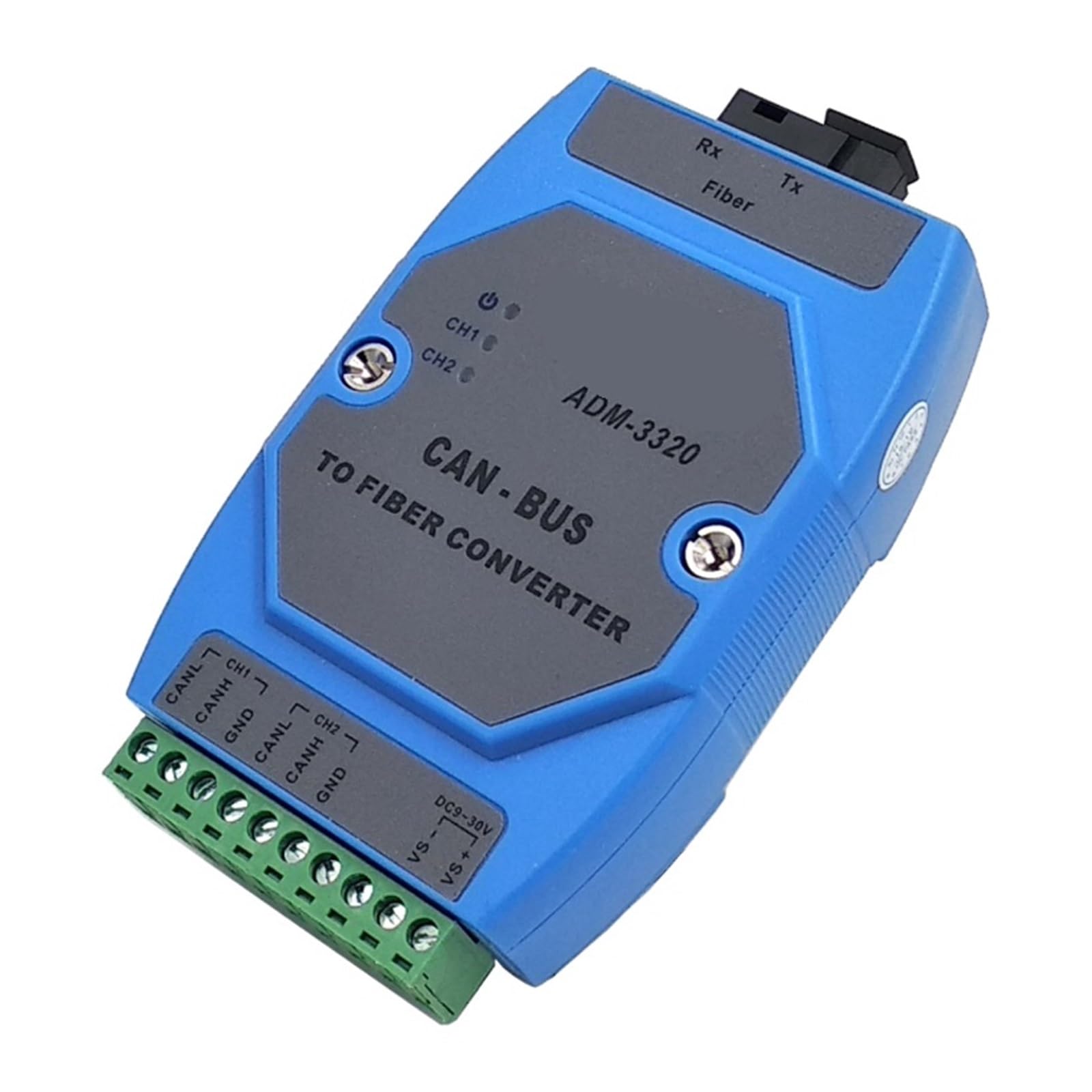 Convertitore in fibra ottica for bus CanBus ADM-3320-SC Macchina terminale ottica for bus CAN a doppia fibra SC CAN Bus in fibra ottica